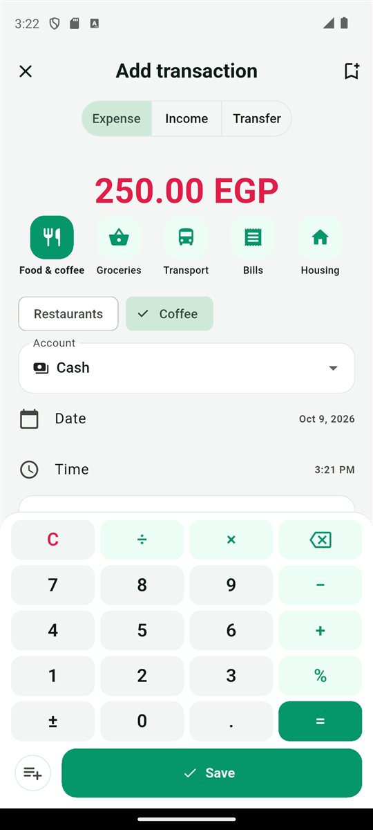 Quick add