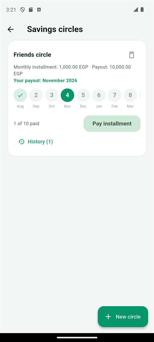 Savings circles